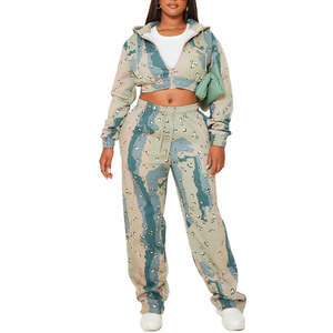 Ensemble deux pièces pour femmes, jogging et sweat-shirt, en polaire épaisse de qualité supérieure, décontracté, hiver, 360g, brodé, écologique, respirant, séchage rapide - Product Image 1