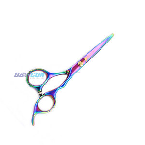 Tijera de peluquero Manual de gran oferta, base de acero inoxidable recubierta de Titanio arcoíris para instrumentos quirúrgicos - Product Image 4