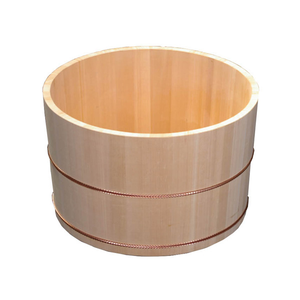 Bol de spa en bois de bonne qualité seau ustensiles de cuisine pour la maison bols décoratifs utilisation en salon avec seau de forme ronde de couleur blanche - Product Image 5