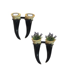 Jarrón decorativo de cuerno de buey real para mesa de oficina, 100% hecho a mano, maceta de cuerno de la mejor calidad, muy buen precio. - Product Image 4