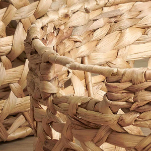 Handwoven Water Hyacinth <b>Basket</b> <b>Storage</b> and Decorative Functional Addition Wholesale Handicraft - Product Image 4