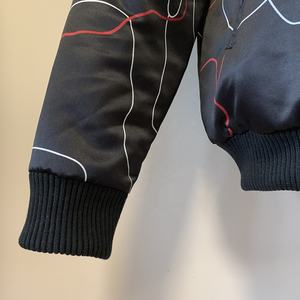 Chaqueta de cuero teñido liso de poliéster Spandex de alta calidad para hombre, chaquetas de sublimación hinchadas recortadas - Product Image 4