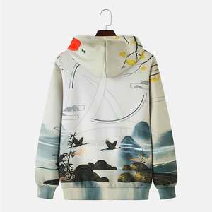 Sublimation imprimée personnalisée 100% sweats à capuche d'hiver solides en coton pour les promotions de marque et les uniformes d'équipe pour hommes - Product Image 2