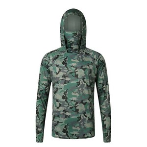 ชุดตกปลาแขนยาวมีฮู้ดลายพรางแห้งเร็วออกแบบได้ตามต้องการ - Product Image 2
