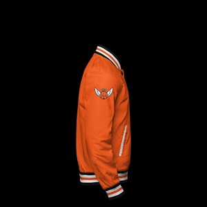 Chaqueta Varsity de Satén Personalizada de Nueva Llegada, Cuello Alto, Mangas de Cuero Sintético, Color y Logotipo Personalizados, Impermeable y Resistente al Viento para Hombre - Product Image 4