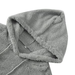 Sweat à capuche Zipup personnalisé unisexe meilleure qualité blancs 500 gsm sweat à capuche coton lourd polaire recadrée fabricant de sweat à capuche pour hommes - Product Image 3