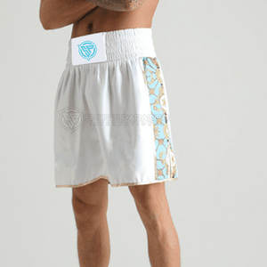 Diseñe sus propios pantalones cortos de boxeo Pantalones cortos de boxeo transpirables de secado rápido para hombres Pantalones cortos de boxeo más vendidos - Product Image 4