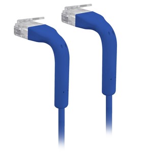 สายเคเบิลทองแดง Ubiquiti U-Cable-Patch-RJ45-BL, สาย UniFi, RJ45, 0.1 ม., สีฟ้า - Product Image 1