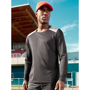 T-shirt de course à manches longues pour homme, durable et certifié GRS, équipement et matériel d'athlétisme - Product Image 1