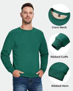 2025 dernière conception en gros personnalisé imprimé hommes sweat-shirts col rond tenue décontractée sweat-shirts avec des quantité minimale de commande bas - Product Image 5