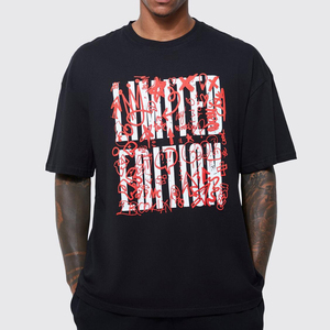 Camiseta de lujo para hombre, ropa de calle de manga corta directa personalizada, camisetas cómodas con estampado de cuello redondo - Product Image 1