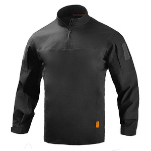 <span class=keywords><strong>Polo</strong></span> tattiche personalizzate a <span class=keywords><strong>maniche</strong></span> <span class=keywords><strong>lunghe</strong></span>, magliette Multi-colore girocollo e morbide e calde primaverili da uomo - Product Image 4