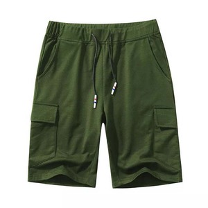 Short de jogging pour homme d'été avec logo personnalisé et poche latérale de haute qualité pour homme 100% polyester coton de couleur différente uni - Product Image 4