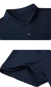 Golf à manches courtes et col épais imprimé personnalisé pour 100% tissu tricoté en coton respirant séchage rapide grande taille différente - Product Image 4