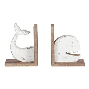 Sujetalibros de Hierro Fundido con Acabado Antiguo, Decoración de Ancla de Barco, Rueda de Barco, Artículos de Mesa, Soporte para Libros con Forma Antigua - Product Image 4