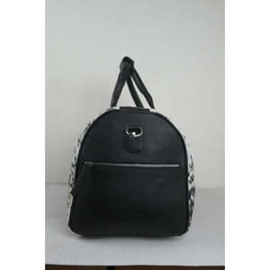 Bolsa de Lona de Cuero Vacuno Genuino, Estilo Deportivo Informal, Portátil, Plegable, Material de Tela de Algodón para Uso en Actividades al Aire Libre, Impresión Personalizada - Product Image 4