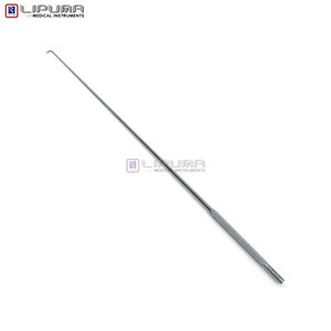 Instrument chirurgical ENT en acier inoxydable, crochet auriculaire DAY, pointe émoussée de 2 mm, angle de 90 degrés, longueur de 168 mm, instruments médicaux - Product Image 4