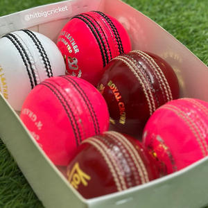 Pelota de críquet dura de Salstar Sports, productos de críquet, ropa y equipo de críquet, pelota roja de cuero, pelota de críquet hecha a mano - Product Image 2