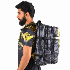 Sac à dos de sport tactique unisexe durable et léger, multi-compartiments, ceintures à perles personnalisables, revêtement PVC 600D, capacité 56L - Product Image 6