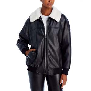 Giacca in Pelle Shearling Antivento 4th & Reckless Benson Nera - Product Image 2