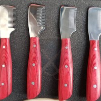 Couteau à dénuder à la main de marque privée | Rasoir de toilettage pour chiens personnalisé | Outils de toilettage OEM Pakistan Grossier fin Extra Fine Set