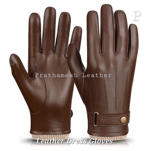 Gants longs en cuir de haute qualité Gants souples d'extérieur de style confortable de qualité supérieure pour hommes Parfait pour une utilisation quotidienne tendance - Product Image 3