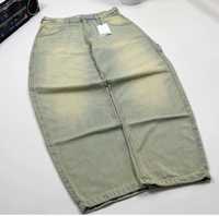 Jean droit taille mi-haute pour homme, qualité supérieure, style urbain, séchage rapide, délavage vintage personnalisé, denim déchiré à jambe large