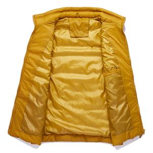 Logo personnalisé hommes sans manches bouffant gilet col montant High Street Style nouveau Design hiver corps plus chaud avant à la mode solide - Product Image 4