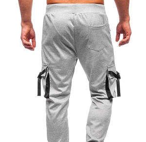 Pantalones de chándal acampanados con diseño personalizado para hombre, ropa de calle, pantalones de chándal acampanados apilados, material de algodón, venta al por mayor, 2026 - Product Image 3