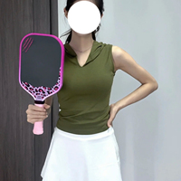 Raquette de pickleball en fibre de carbone T700 à nid d'abeille, édition femme, rose léopard, noyau EPP, approuvée USAPA, durable, entraînement professionnel, enfants