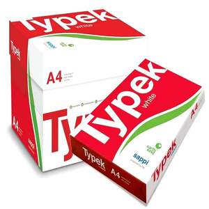 Papel de copia blanco A4 de alta calidad Typek 80gsm 5 resmas/cartón papel de impresión Bond sin carbón embalado en cartón - Product Image 4