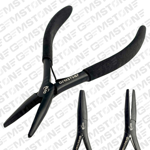 Matt Black Hair Extension Plier 7 Inch Flat <b>Mouth</b> Removal & Fitting Stainless Steel Plier Tools For For Hair Extensions - Product Image 2