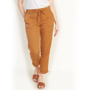 Pantalones de tela vaquera lavados suaves y duraderos de talla XL para mujer, pantalones largos ecológicos, transpirables, antiarrugas, diseño recto - Product Image 5