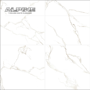 Novac Céramique Élégance Marbre Numérique Mur Carrelages de Sol 600x600mm Surface Brillante Modèle SNOW STATUARIO ALPINE pour Murs Sols - Product Image 4