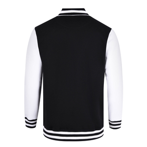 Blouson de baseball universitaire avec logos brodés sur mesure pour hommes Bomber léger et décontracté à boutons coupe ajustée Vente en gros OEM uni - Product Image 2