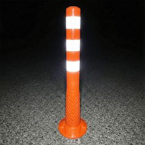 เสากั้นจราจรแบบยืดหยุ่น Eco Traffic Delinator ขนาด 75 x 8 ซม. สำหรับถนนและความปลอดภัยในการจราจร ผลิตจาก PVC PE เหล็ก - Product Image 3