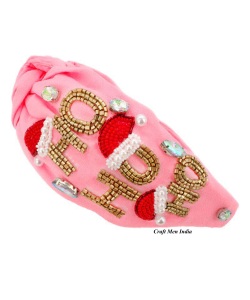 Wholesale Fashion Vintage Women's Full Diamond Christmas Headband Knotted Headband Shiny Hair Band for Girls Hair Accessories - Product Image 3