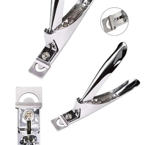 Cortauñas Profesional de Acero Inoxidable con Cuchilla Curva para Uñas Acrílicas, Cortador de Uñas Postizas para Dedos, Uñas de Gel Acrílico Artificiales de Salón - Product Image 1