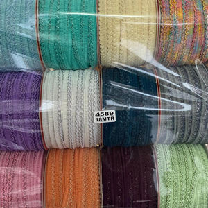 Nuevo diseño Zari Metallic Lace Trim Border Proveedor de India Ofertas en venta al por mayor - Product Image 1