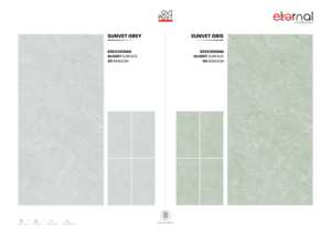 Carreaux de sol en porcelaine sans fin aspect marbre brillant 600x1200, solution d'intérieur haut de gamme - Product Image 2