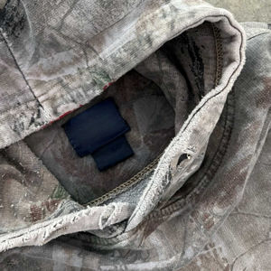 Sweat-shirts à capuche oversize en coton 500GSM à imprimé camouflage, sans cordon, lourds, streetwear, coupe ample, sweat-shirts à capuche camouflage - Product Image 3