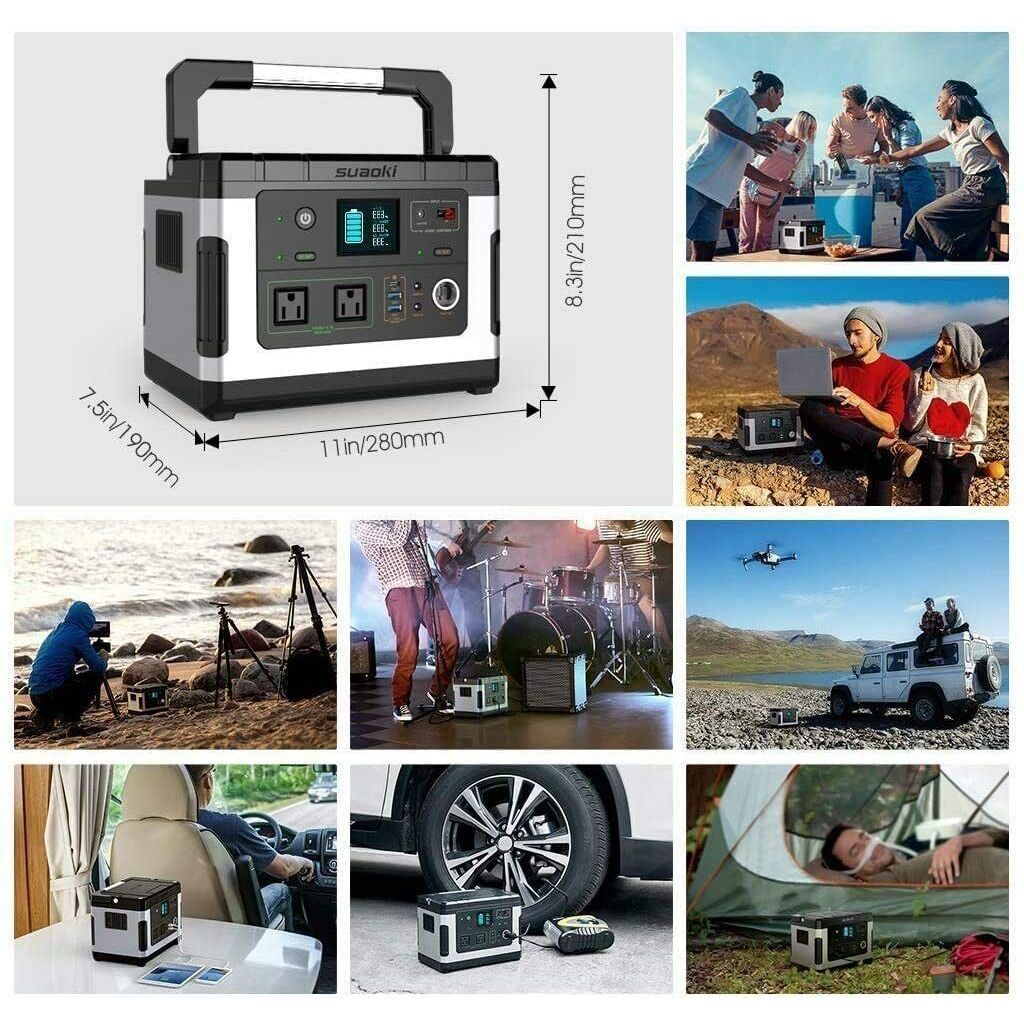 SUAOKI G500 Portable Power Station - 500wh Solar Generator