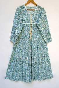 2023 nouvelle collection de robe robe robe en coton dans un design différent pour l'été et le printemps tenues décontractées dans des impressions uniques - Product Image 6