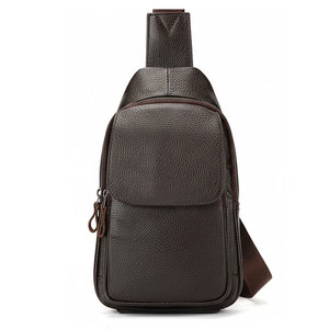 Durable Fashion Leather Cross Body Bag for Men with Adjustable <b>Shoulder</b> <b>Strap</b> and Spacious Storage for Travel Work and Daily Use - Product Image 1