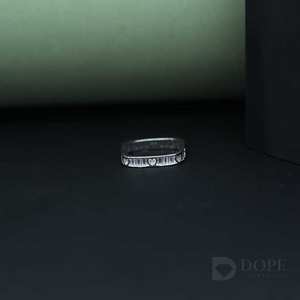 Anillo de corte de diamante Baguette moderno para mujer para Plata de Ley 925 para cada ocasión especial - Product Image 2