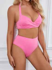 Ropa con Patrón Geométrico Asimétrico Innovador, Textil Transpirable y Ligero de Alto Rendimiento, Bikini de Playa para Mujer - Product Image 3