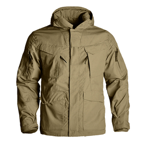 Chaqueta Softshell recubierta personalizada para hombre con cuello levantado y cierre de cremallera impermeable y transpirable chaqueta de lluvia y nieve de otoño - Product Image 1