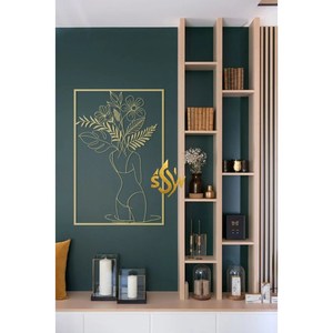 Arte de pared de hoja de Metal al por mayor decoración moderna oro cuadrado colgante pared arte hecho a mano Metal interior hoteles pared artes - Product Image 4