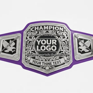 เข็มขัดแชมป์มวยหนังแท้แบบสั่งทำพิเศษสำหรับการแข่งขันเทควันโด - ทรงเอวต่ำ สำหรับทั้งชายและหญิง - Product Image 1