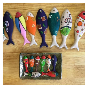 Poisson en bois fait à la main en bois naturel avec sculpture fine pour le chant bouddhiste ou la décoration de la maison - Product Image 6